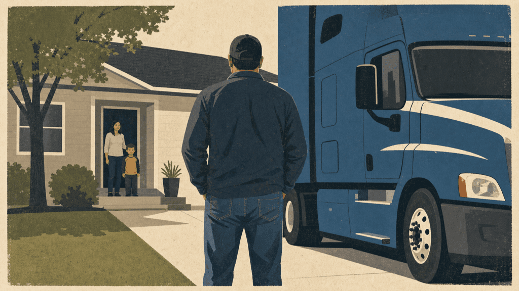 Featured image illustrating "Life Insurance for Truck Drivers: What Underwriters Actually Check Before You're Approved"